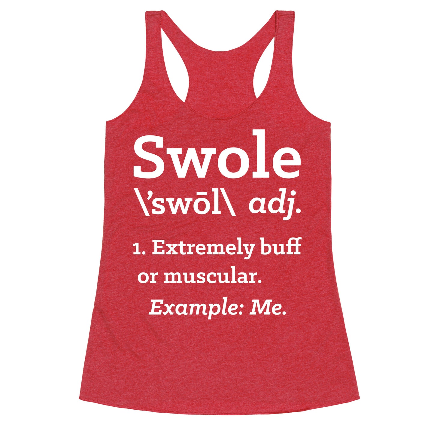 Swole Definition Racerback Tank