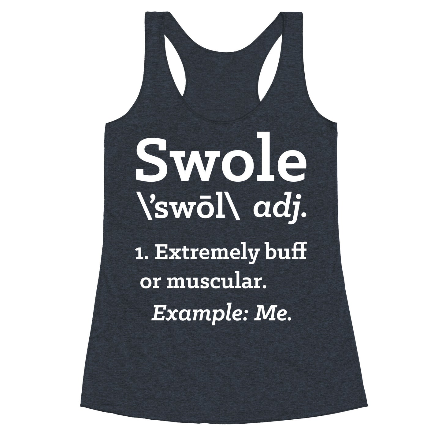 Swole Definition Racerback Tank