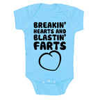 Breakin' Hearts And Blastin' Farts Baby One Piece