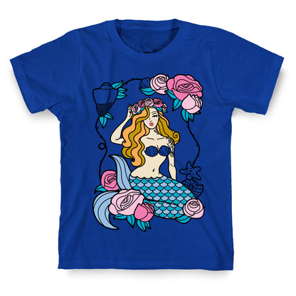 Nautical Tattoo Mermaid T-Shirt