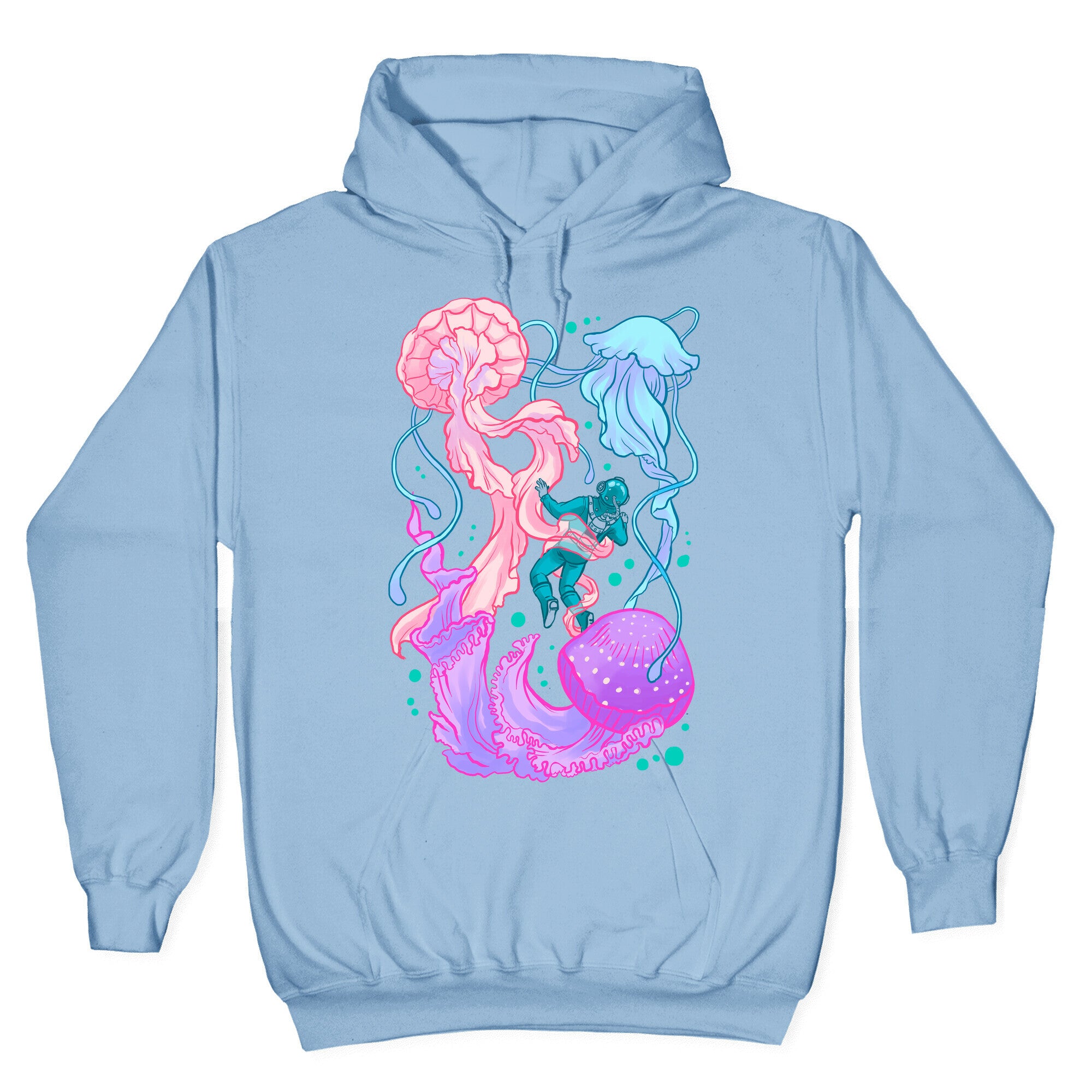 Deep Sea Diver & Jellyfish Hoodie