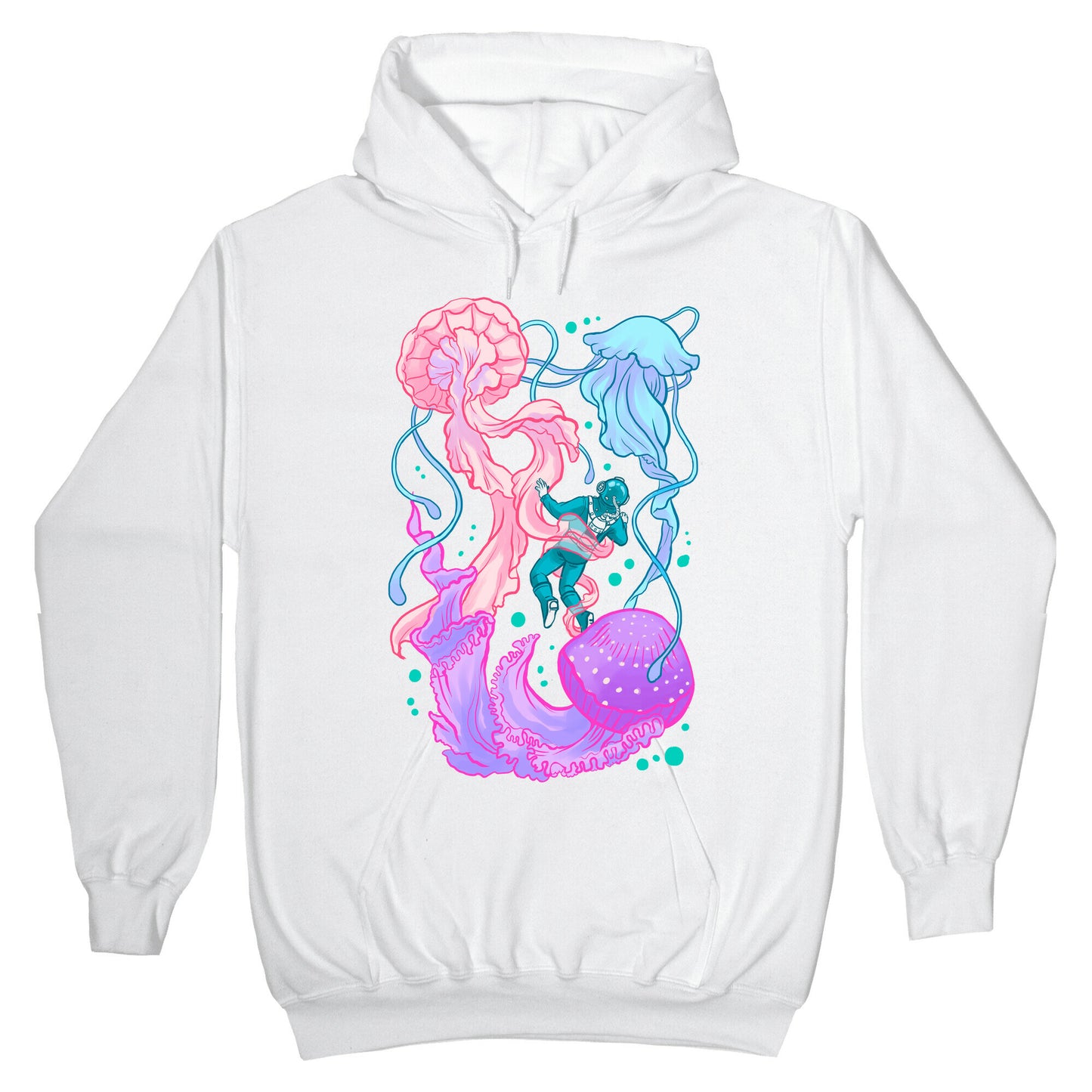 Deep Sea Diver & Jellyfish Hoodie