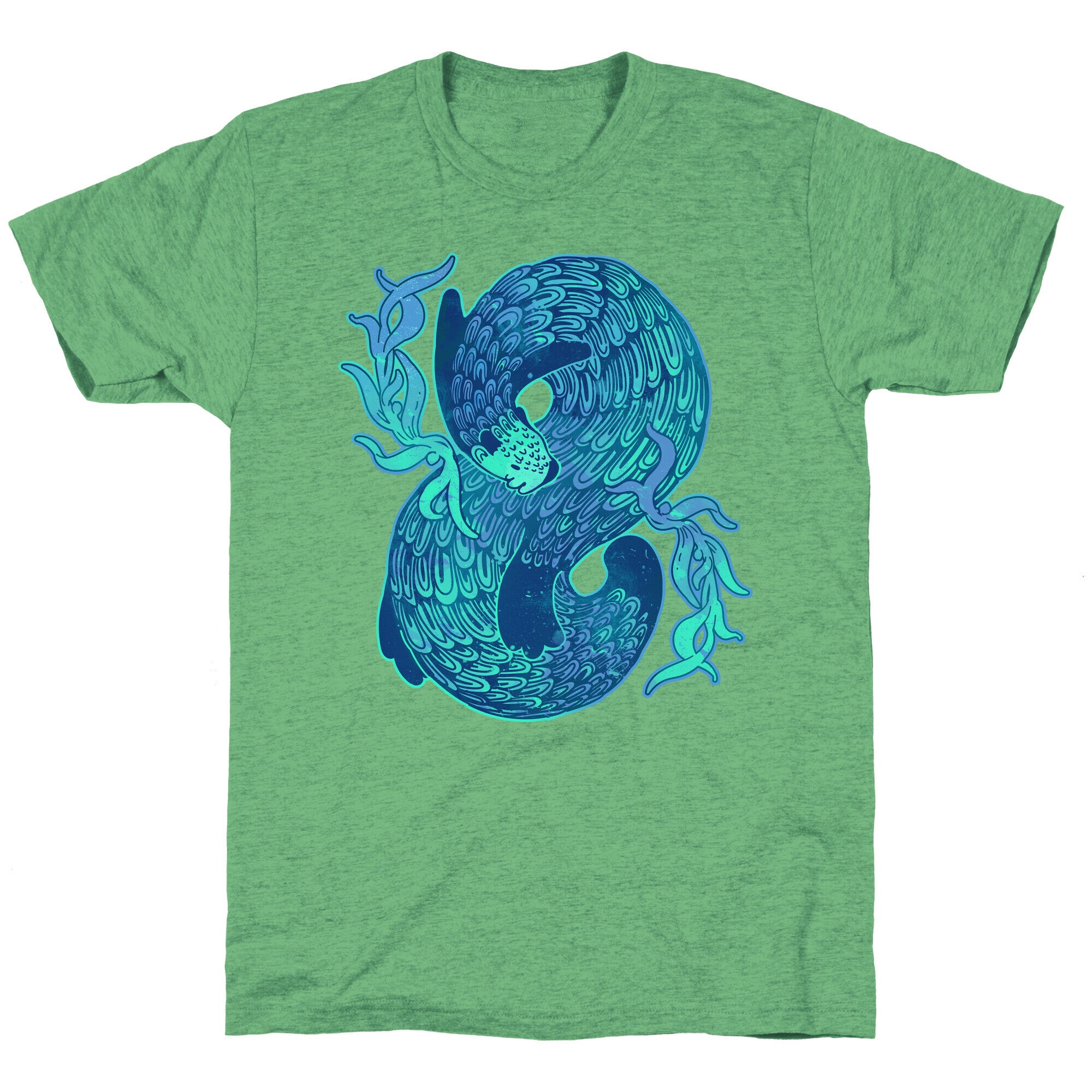 Swirling Wave Otter Unisex Triblend Tee