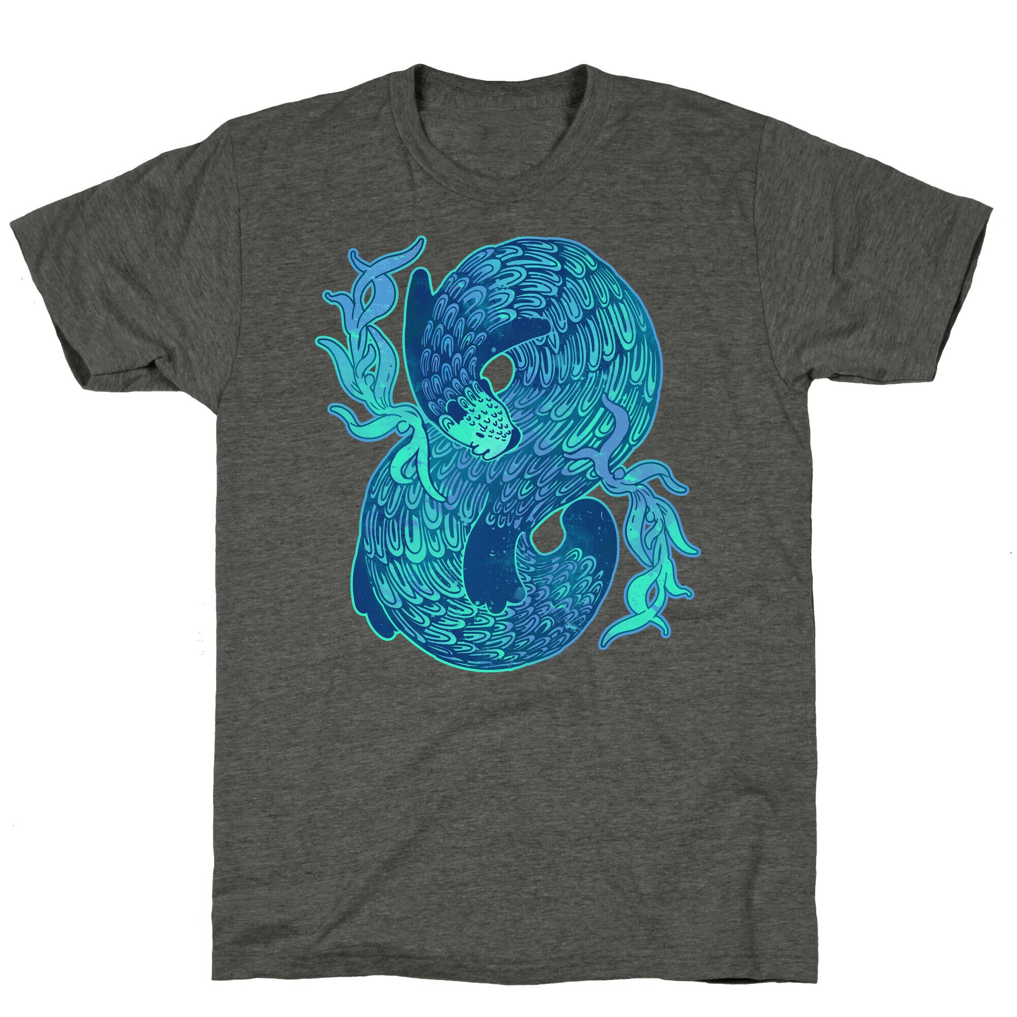 Swirling Wave Otter Unisex Triblend Tee
