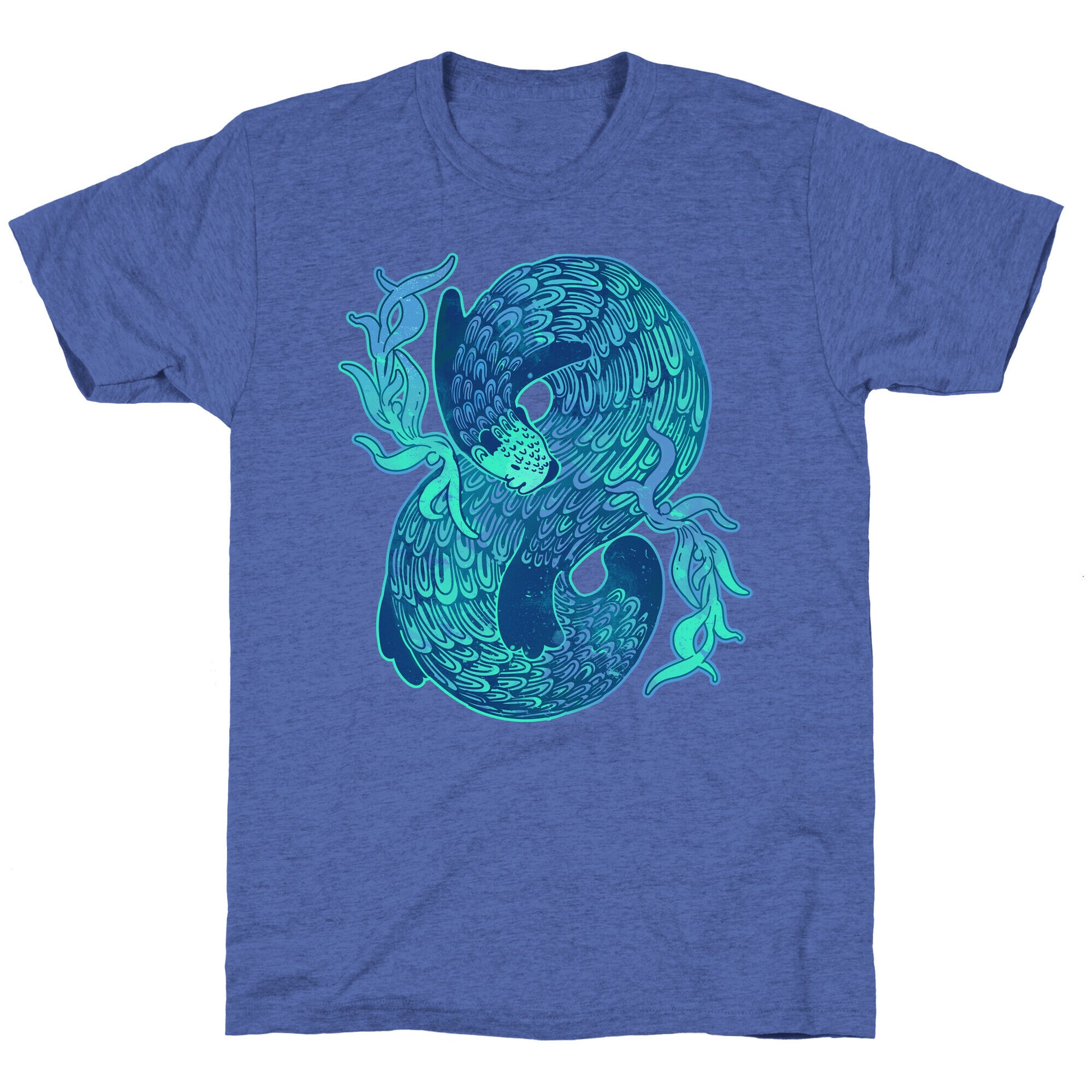 Swirling Wave Otter Unisex Triblend Tee