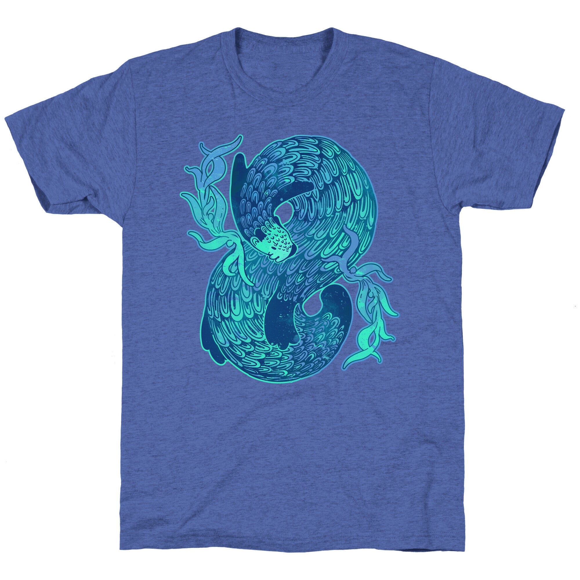 Swirling Wave Otter Unisex Triblend Tee