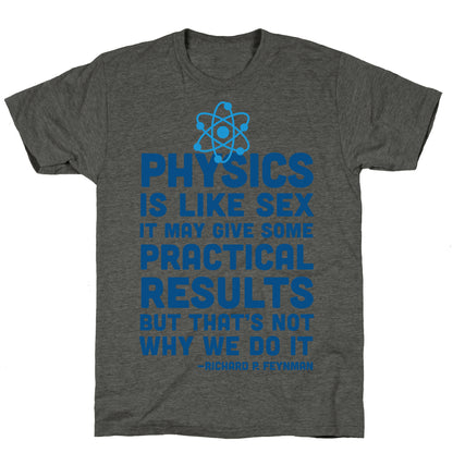 Physics Is Like Sex Unisex Triblend Tee