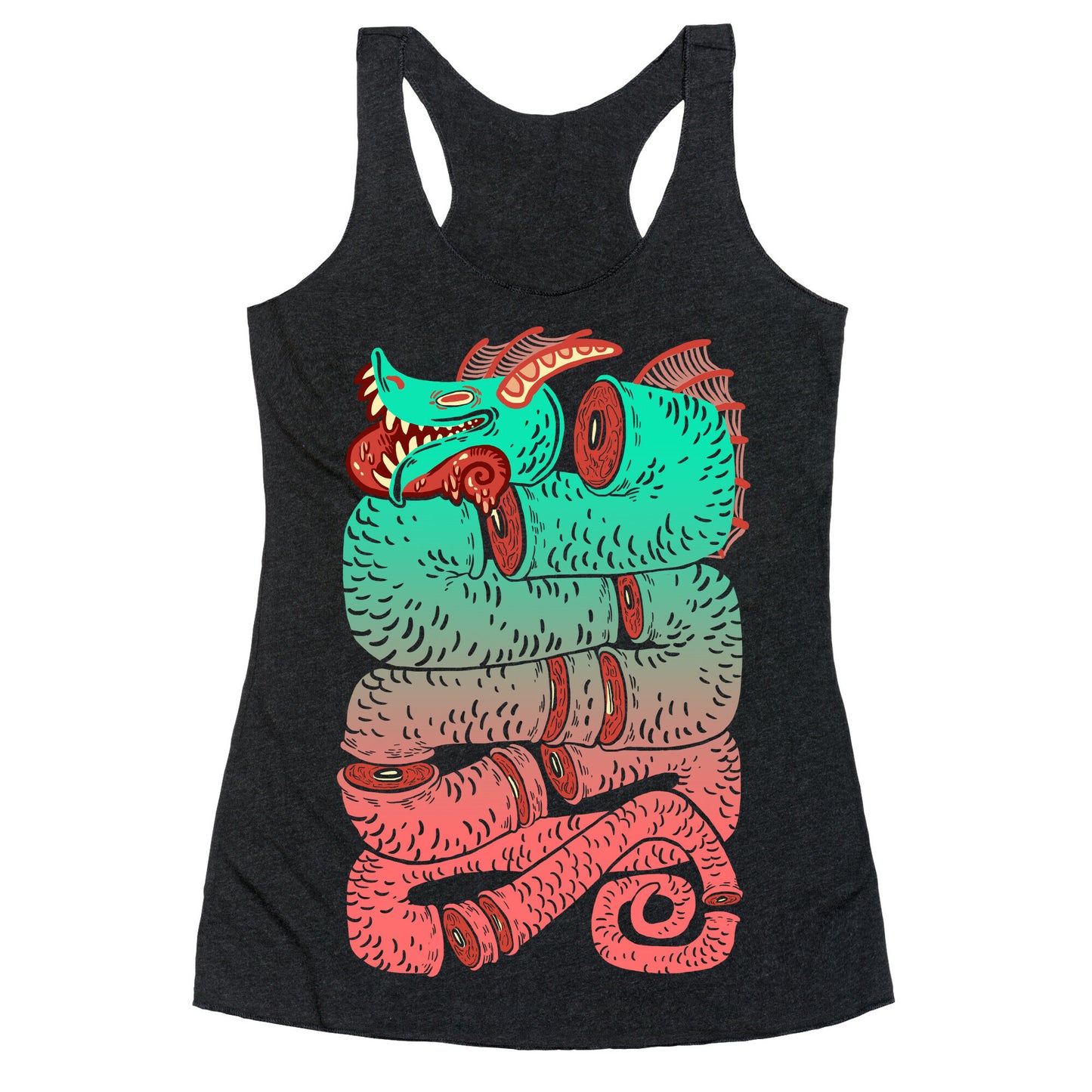 Sea Serpent Sections Racerback Tank