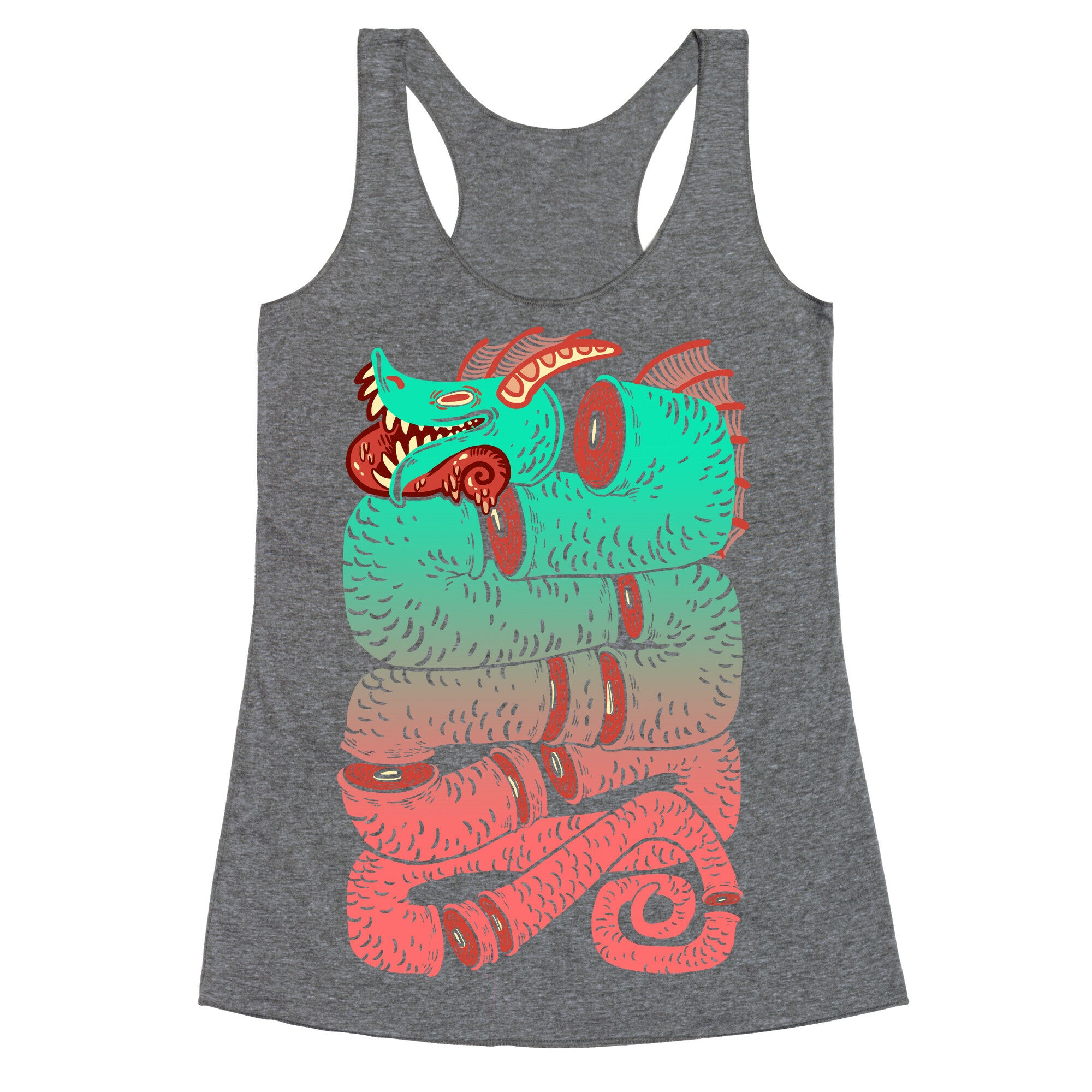 Sea Serpent Sections Racerback Tank