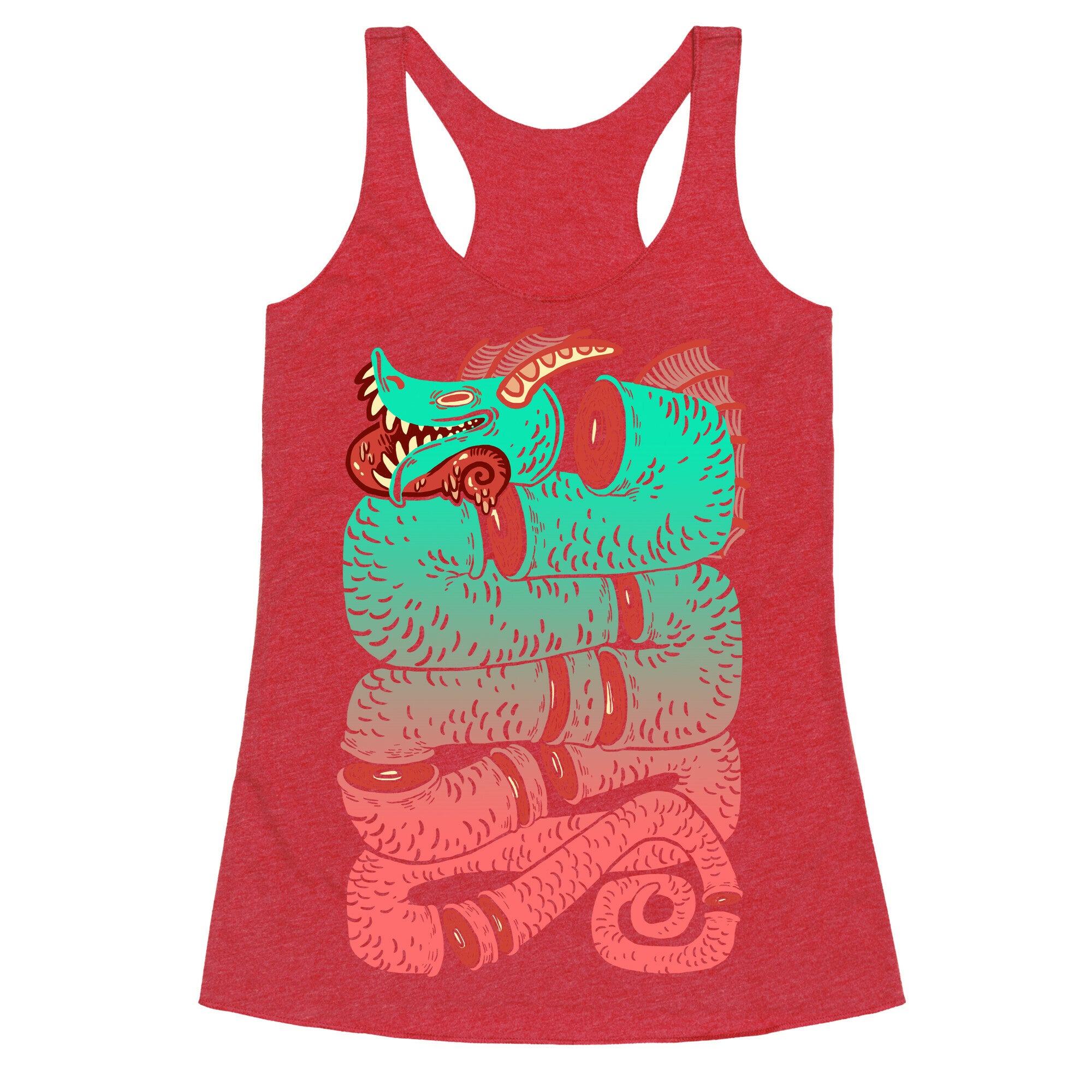 Sea Serpent Sections Racerback Tank