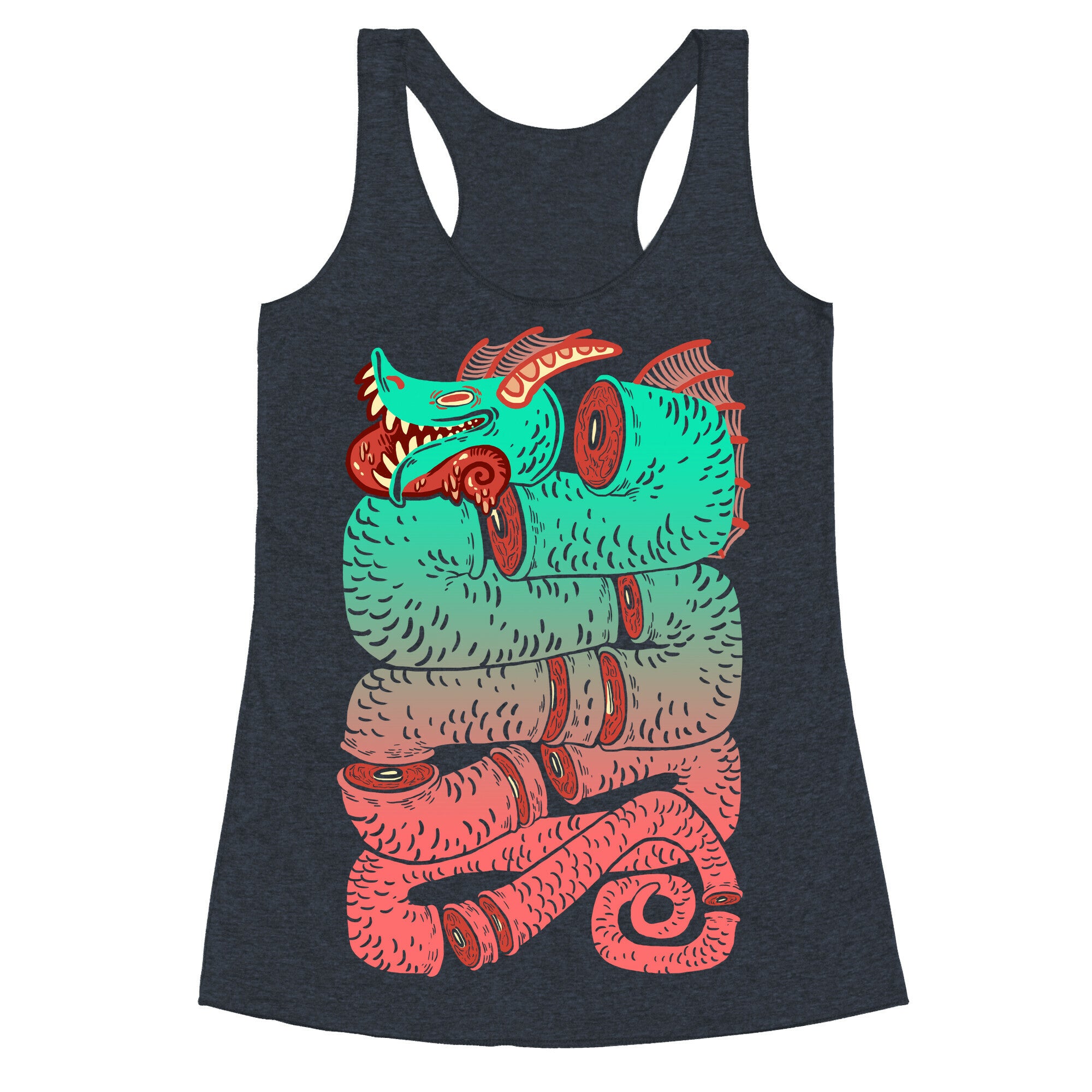 Sea Serpent Sections Racerback Tank