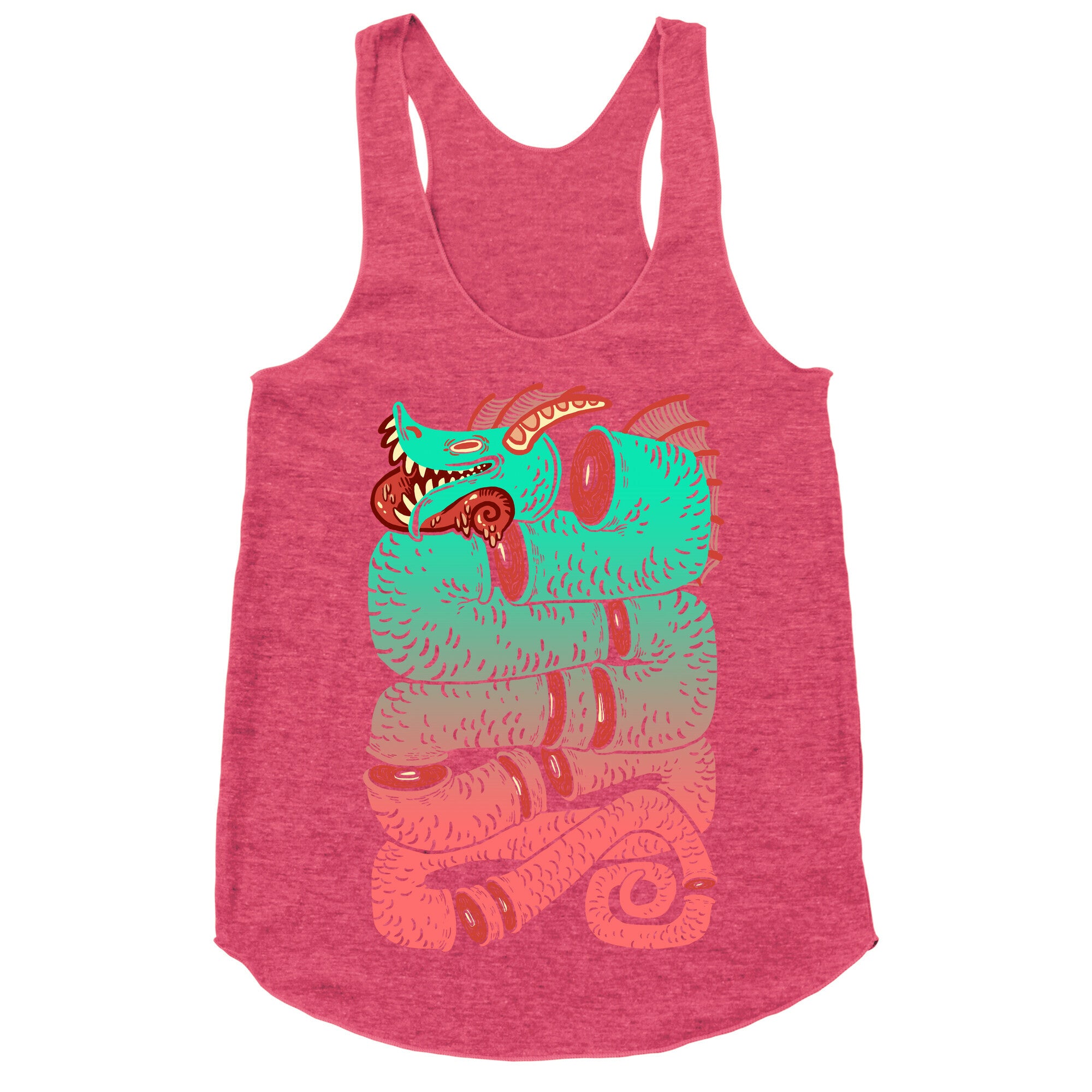 Sea Serpent Sections Racerback Tank