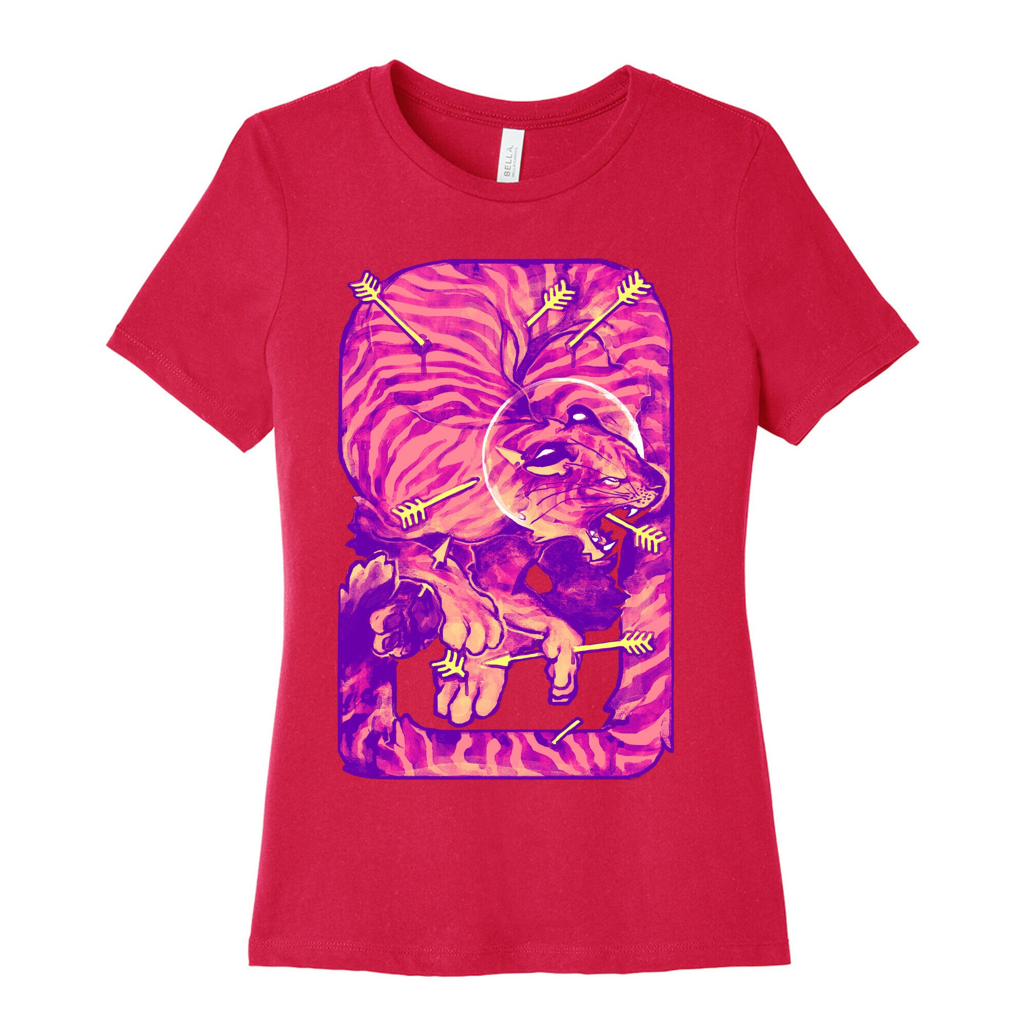 Saint Sebastian Tiger Women's Cotton Tee