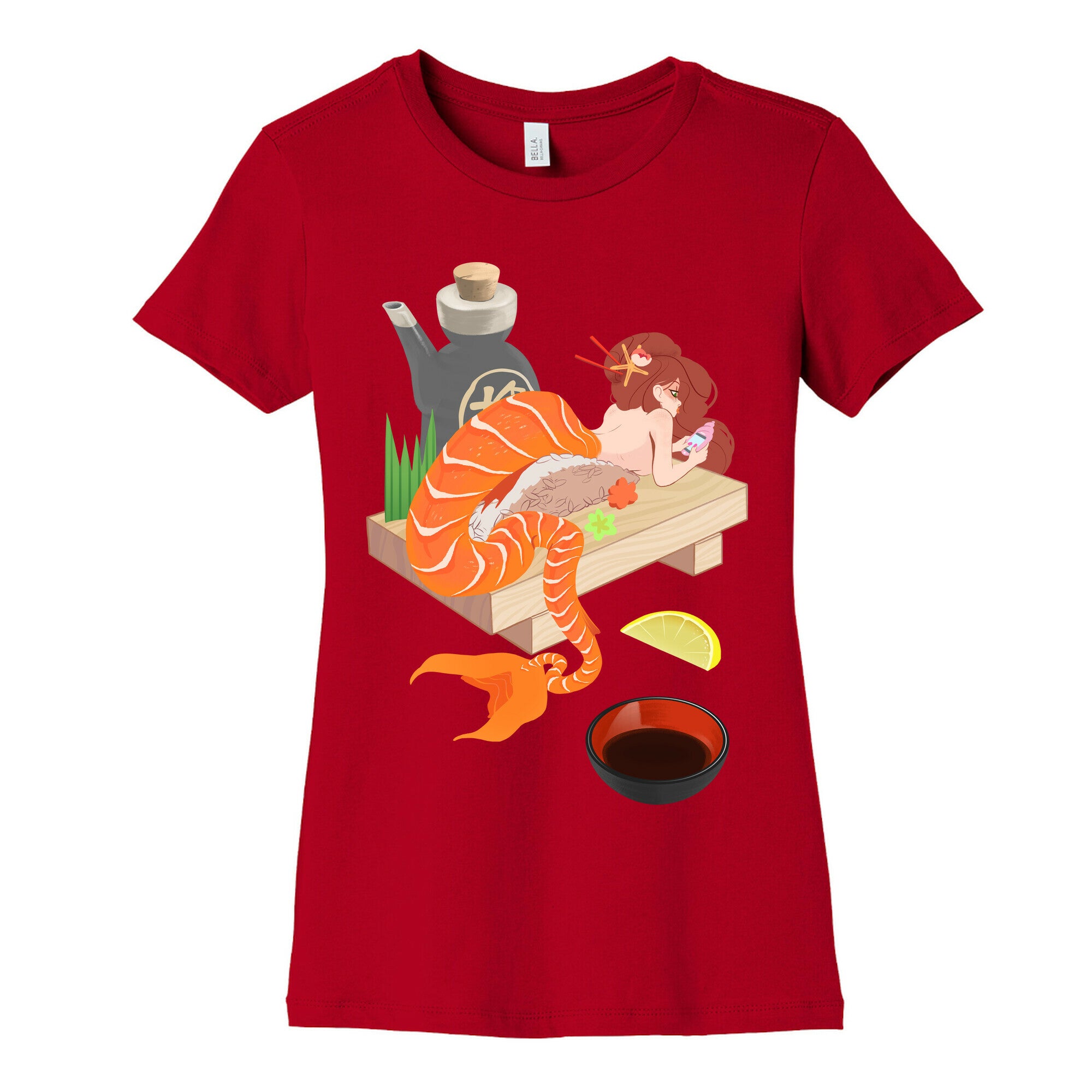 Mermaid Sushi Women's Cotton Tee