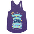 With Freedom Books Flowers And The Moon Who Could Not Be Happy Racerback Tank