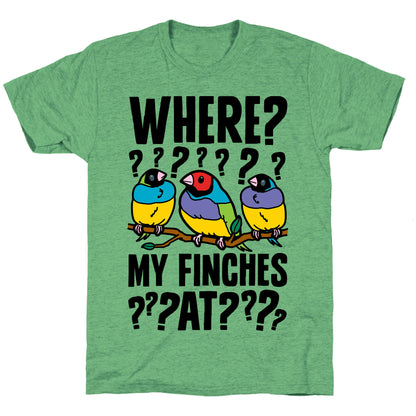 Where My Finches At? Unisex Triblend Tee