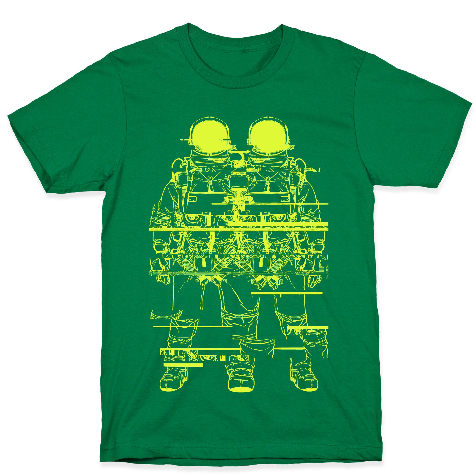 Twin Astronaut Glitch T-Shirt