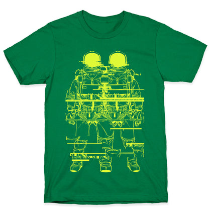 Twin Astronaut Glitch T-Shirt