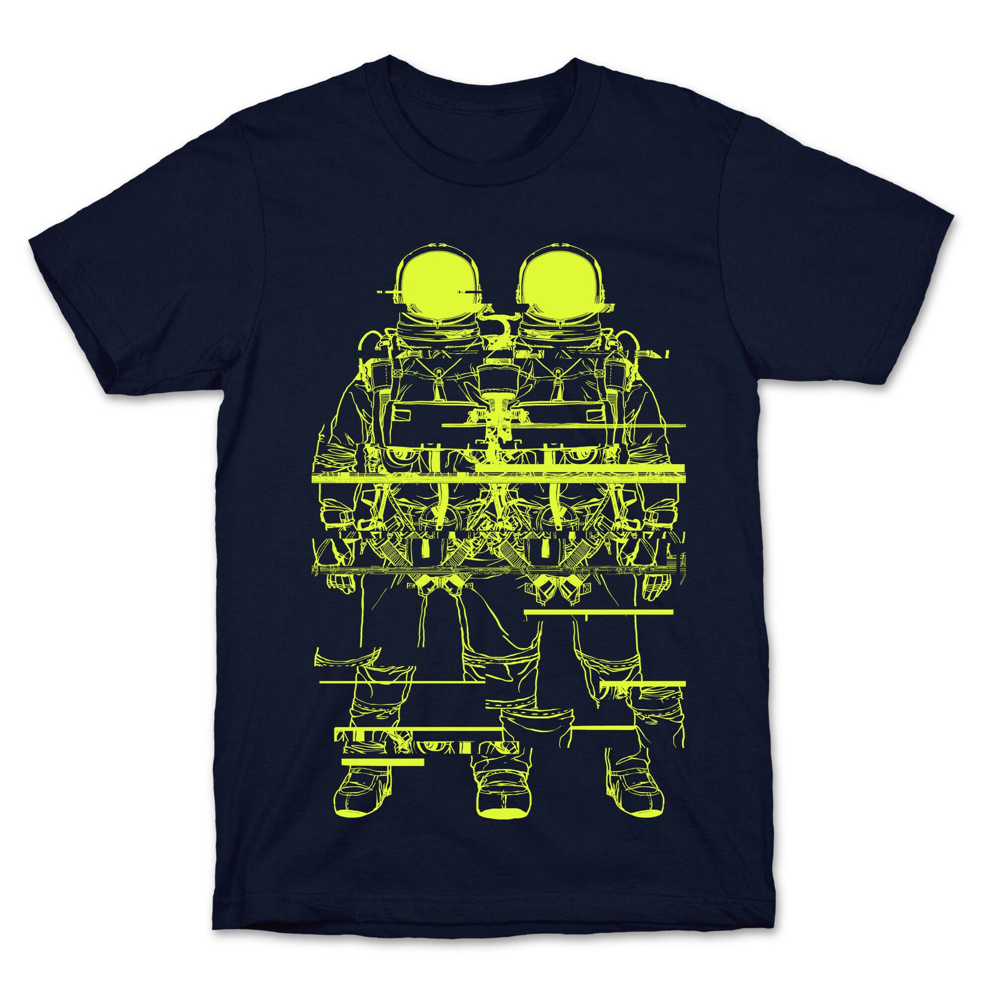 Twin Astronaut Glitch T-Shirt