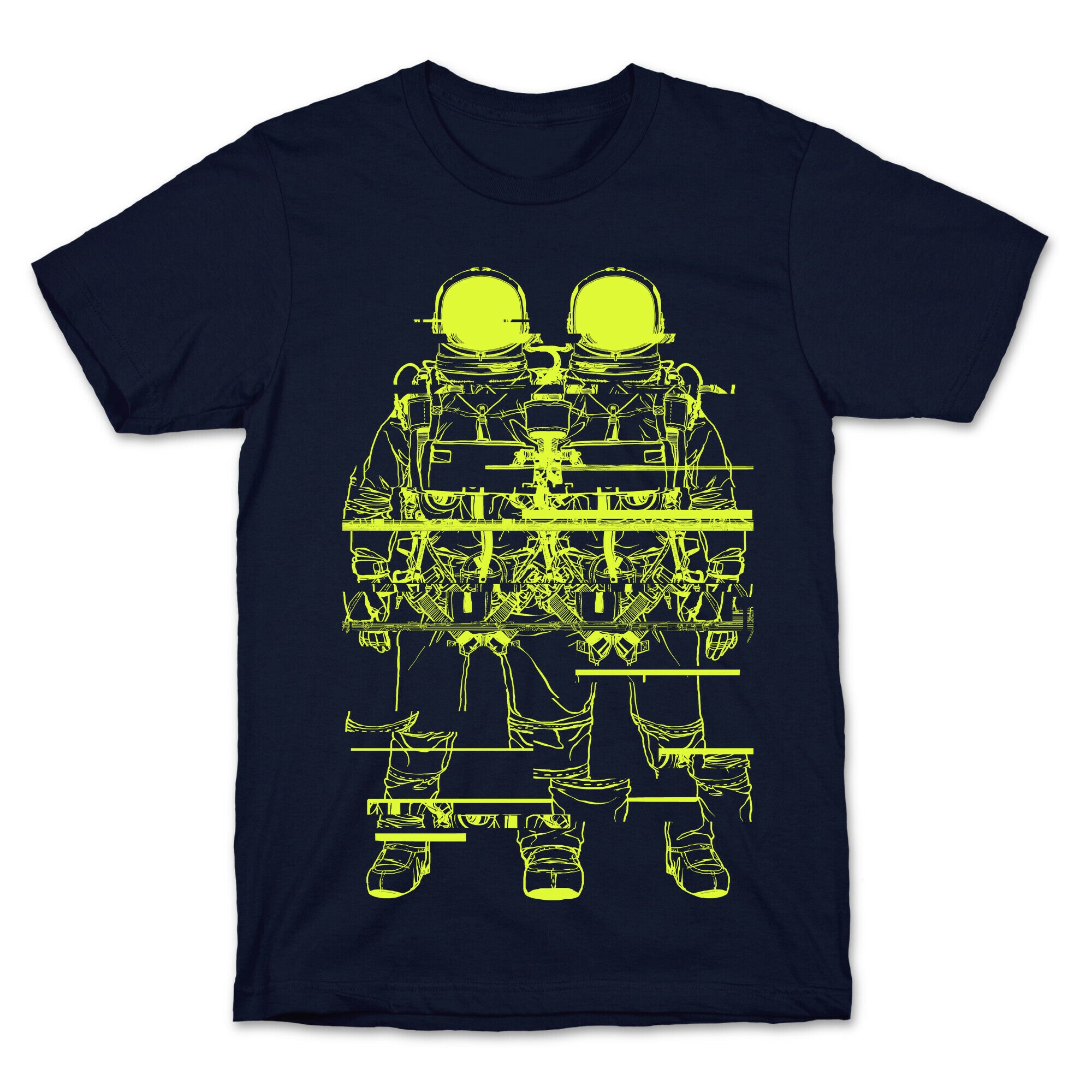 Twin Astronaut Glitch T-Shirt