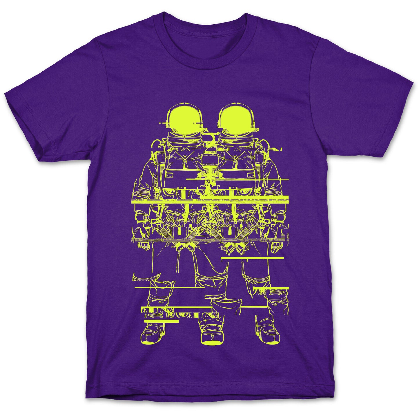 Twin Astronaut Glitch T-Shirt