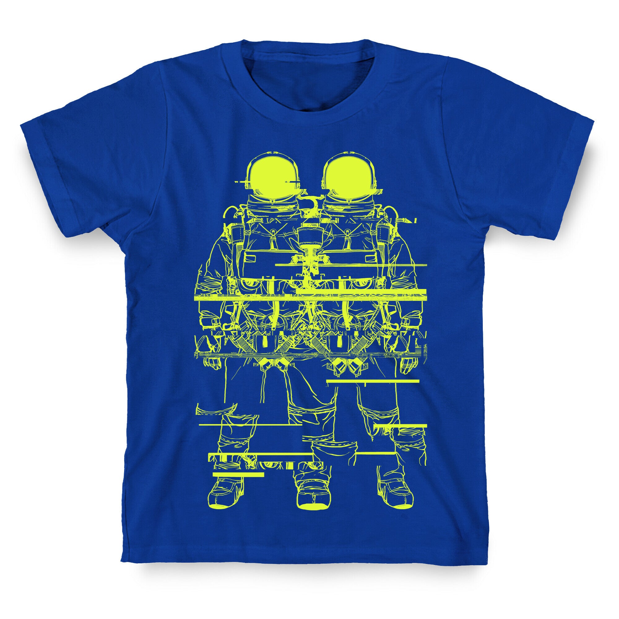 Twin Astronaut Glitch T-Shirt