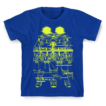Twin Astronaut Glitch T-Shirt