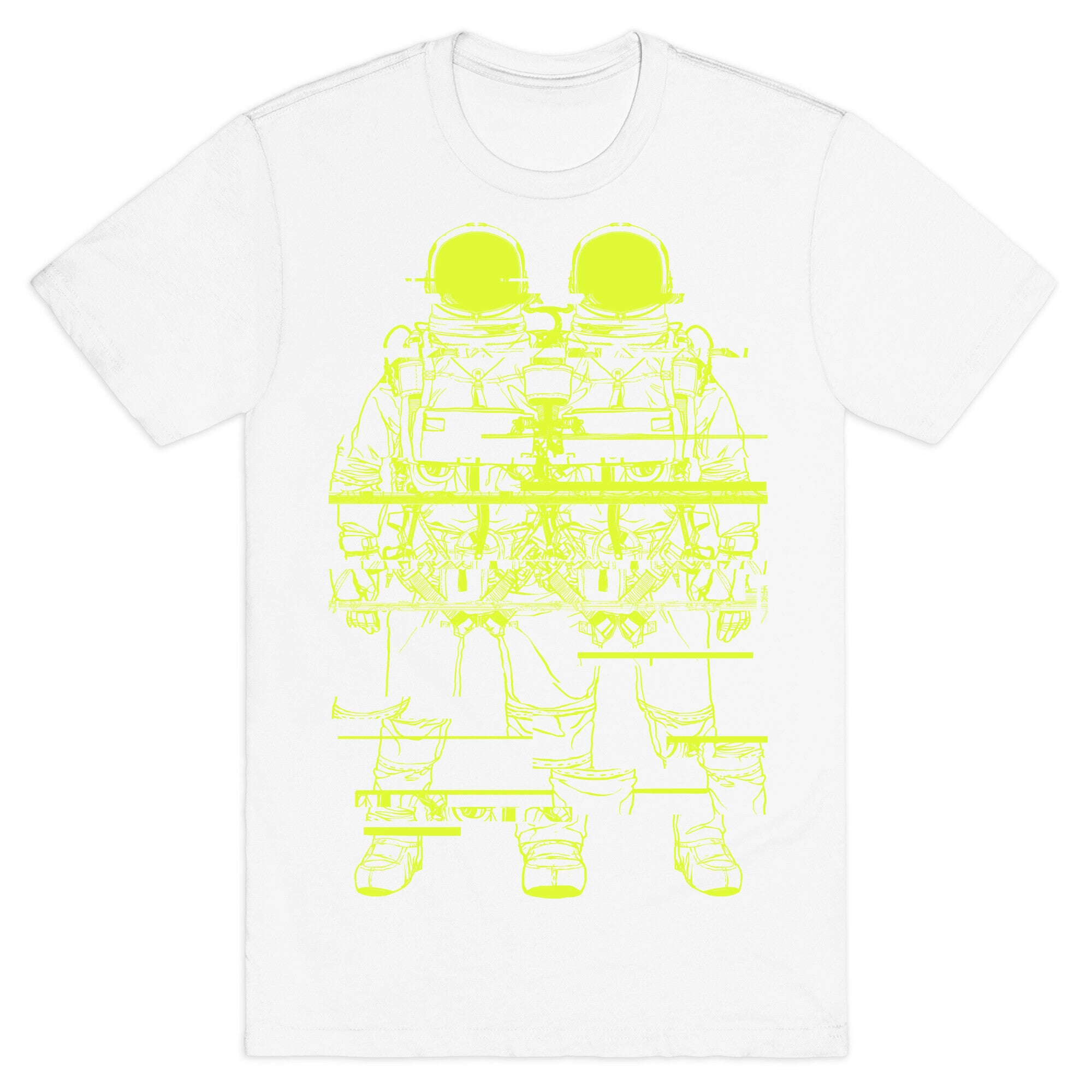 Twin Astronaut Glitch T-Shirt