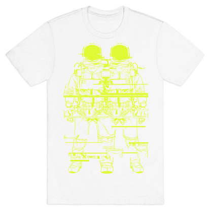 Twin Astronaut Glitch T-Shirt