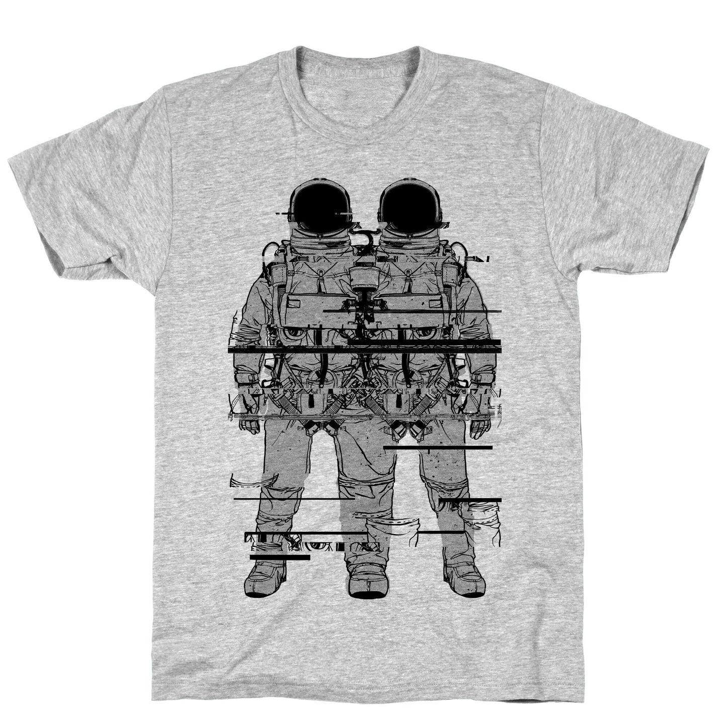 Twin Astronaut Glitch T-Shirt