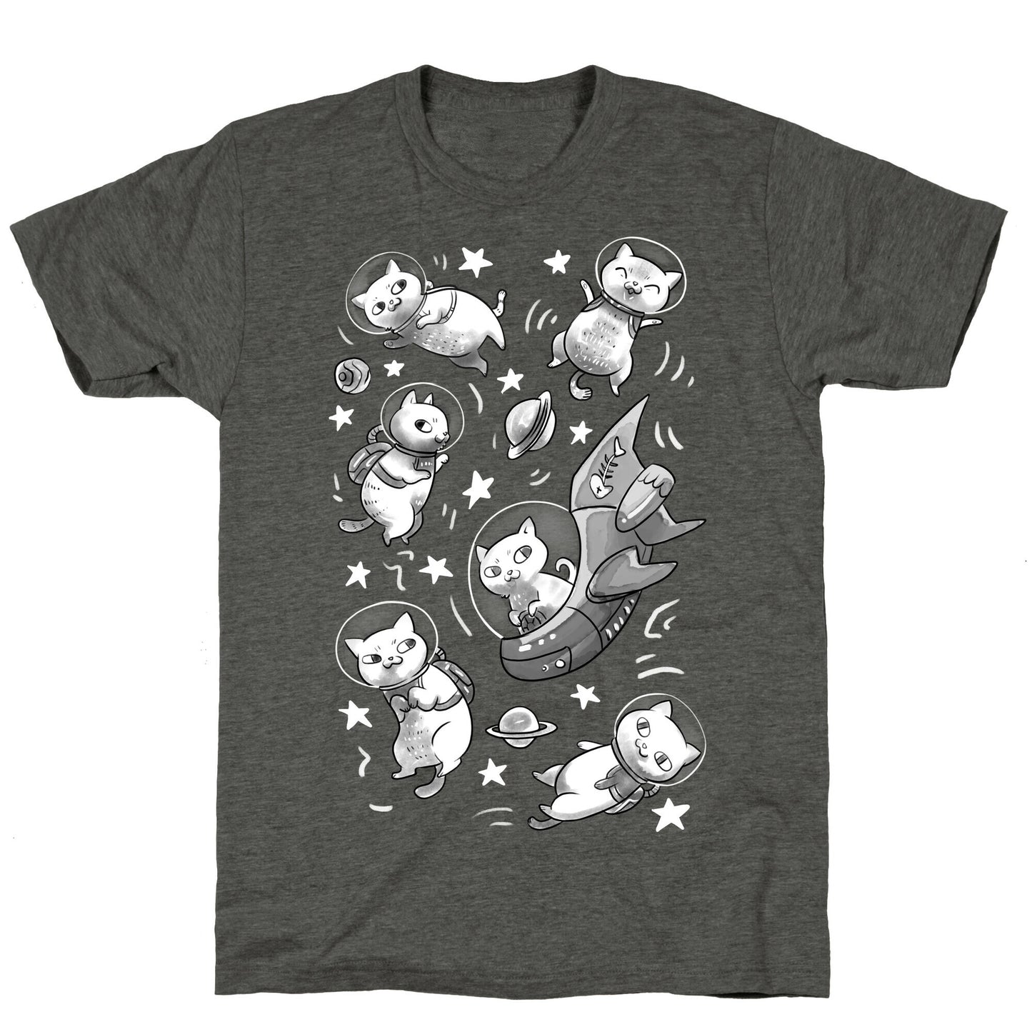 Cats In Space Unisex Triblend Tee