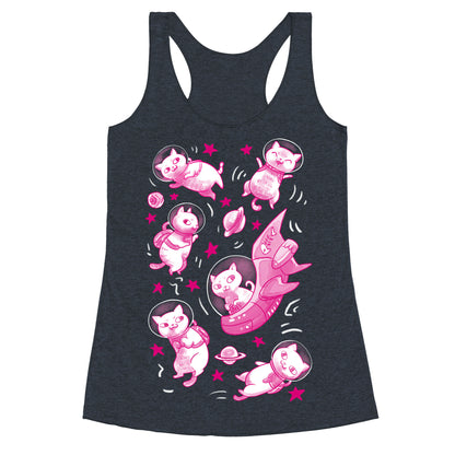 Cats In Space Racerback Tank