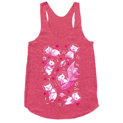 Cats In Space Racerback Tank