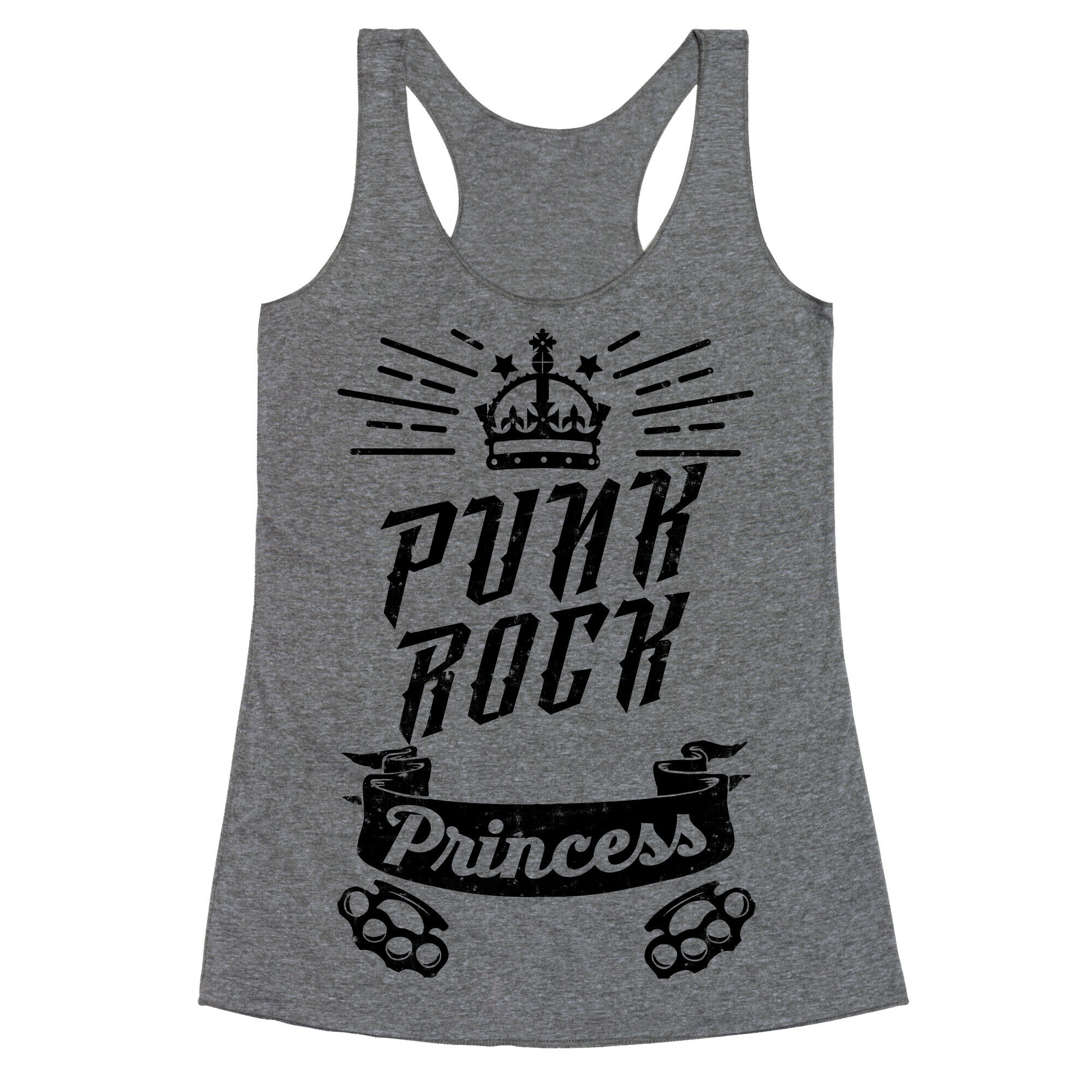 Punk Rock Princess Racerback Tank