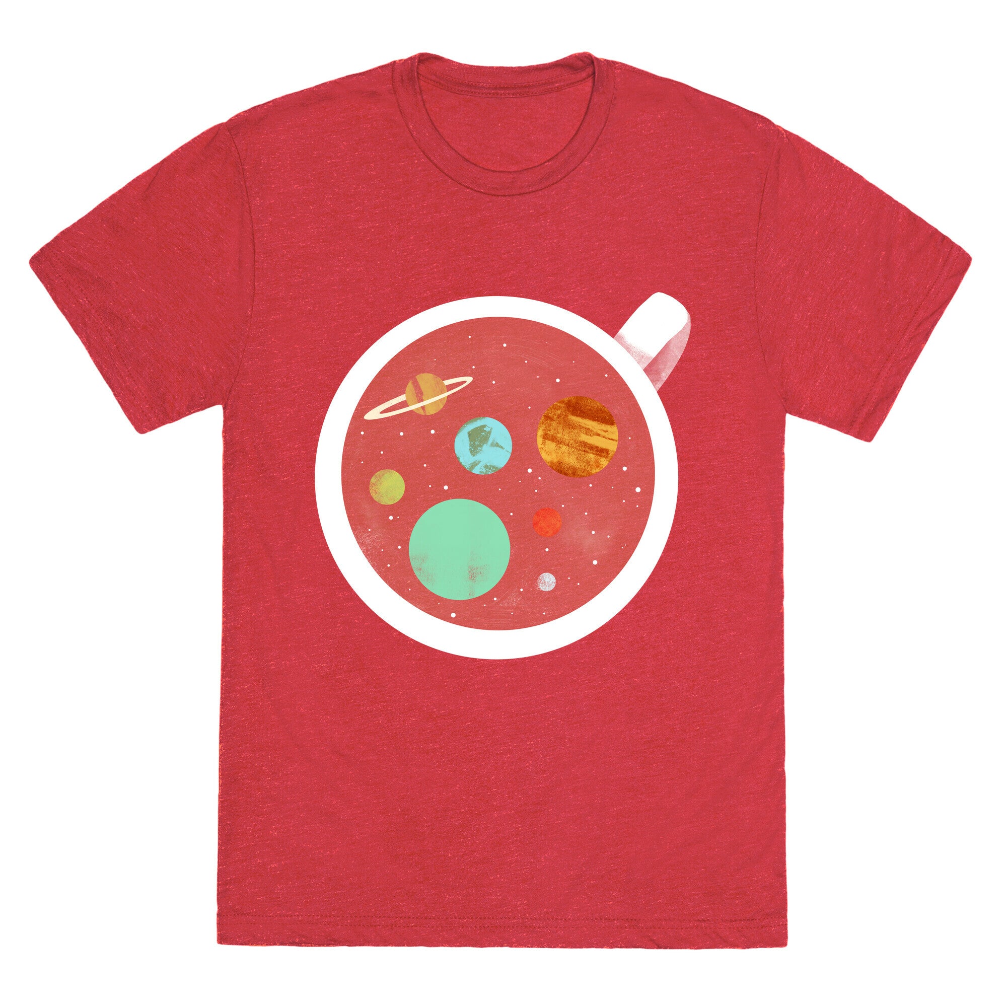 Coffee & Space Planets Unisex Triblend Tee