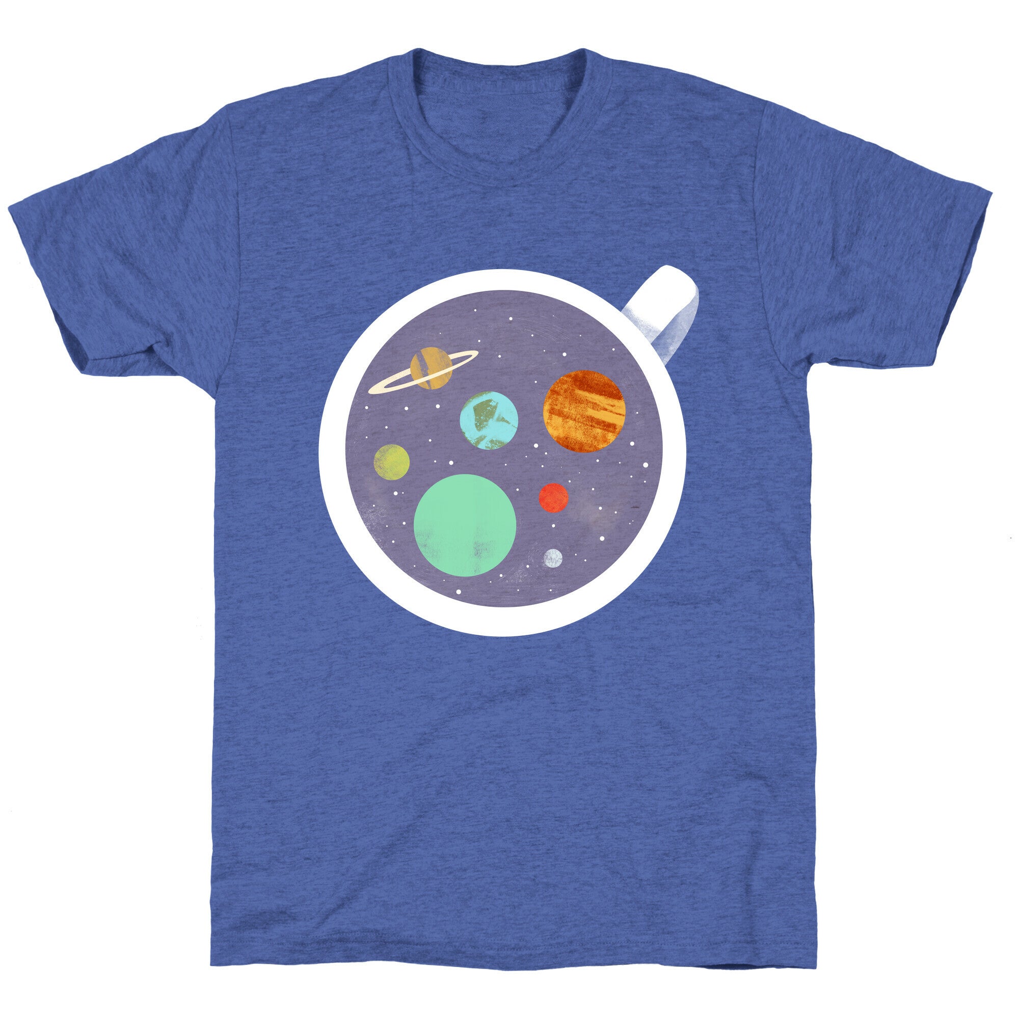 Coffee & Space Planets Unisex Triblend Tee