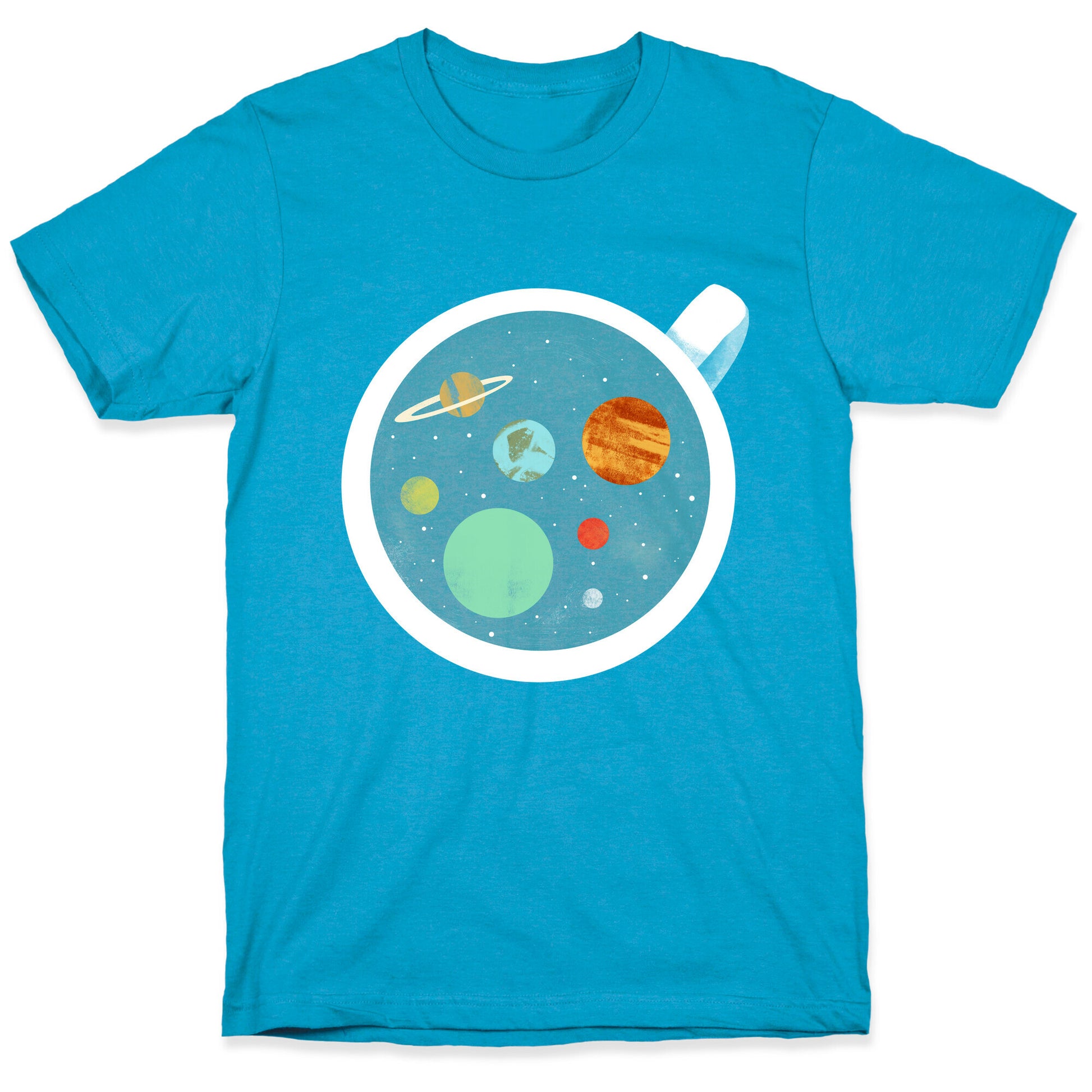 Coffee & Space Planets Unisex Triblend Tee