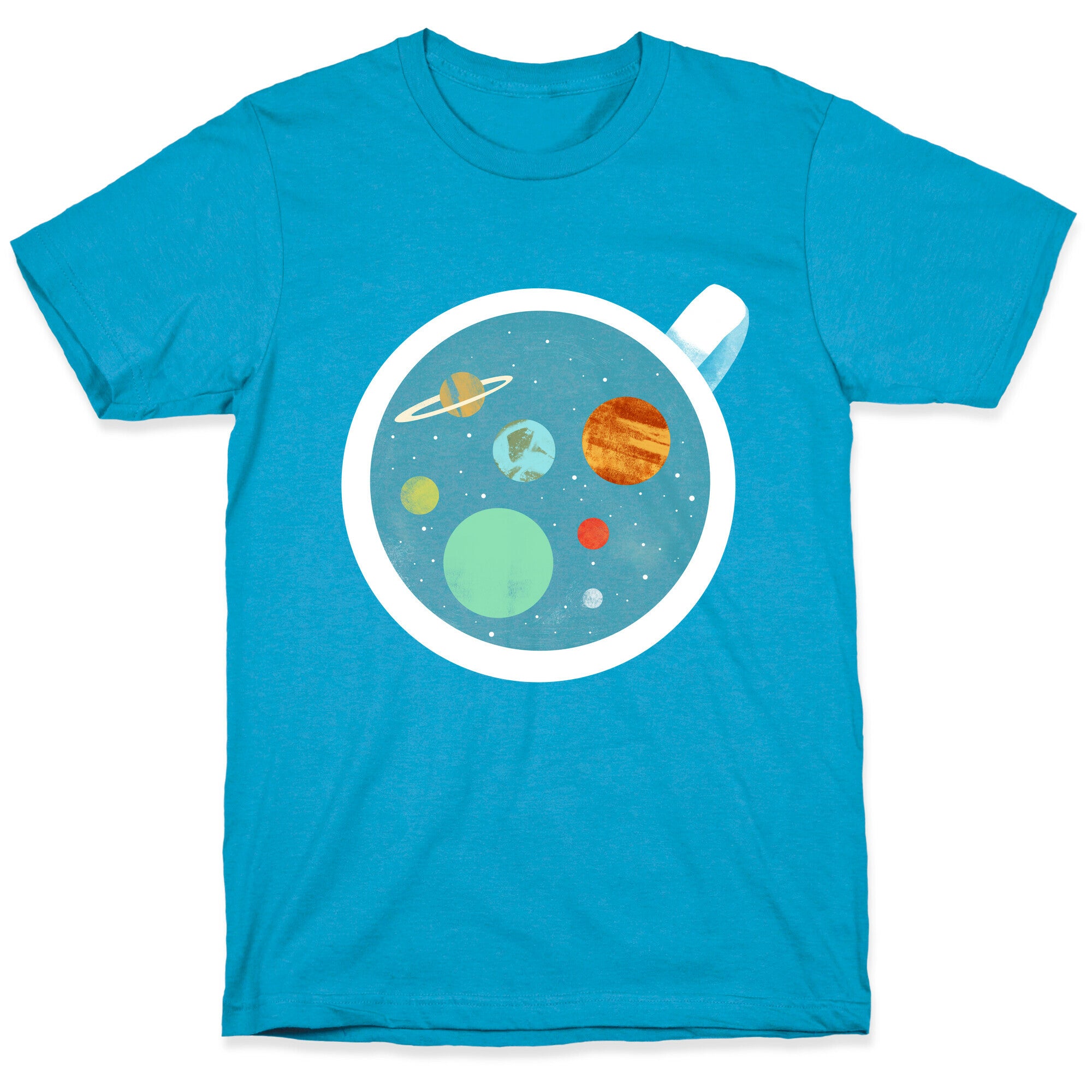 Coffee & Space Planets Unisex Triblend Tee