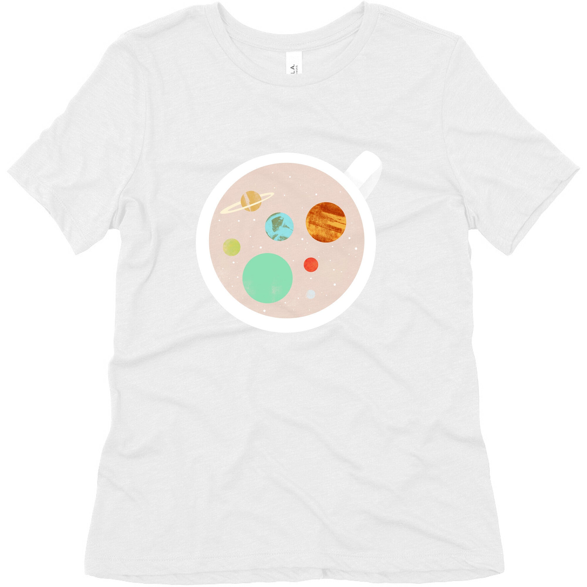 Coffee & Space Planets Women's Triblend Tee