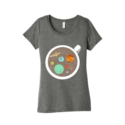 Coffee & Space Planets Women's Triblend Tee