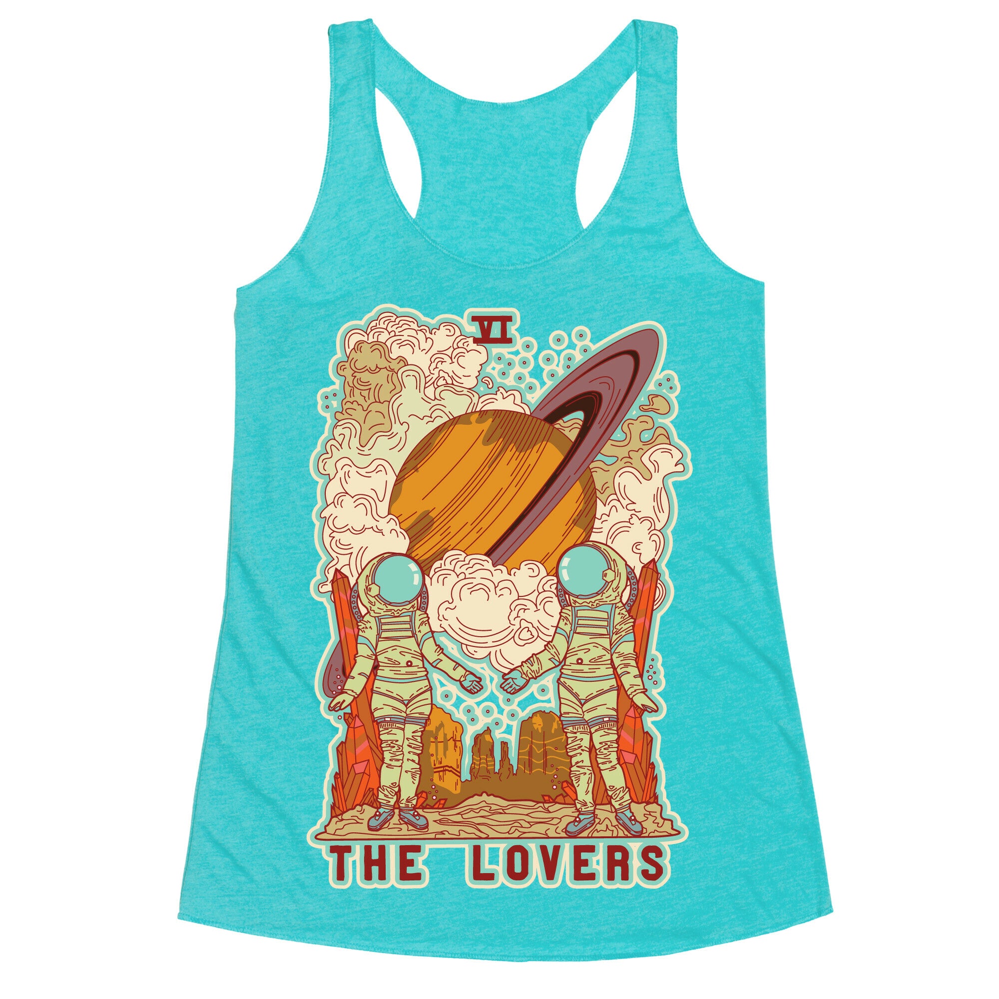 The Lovers in Space Racerback Tank