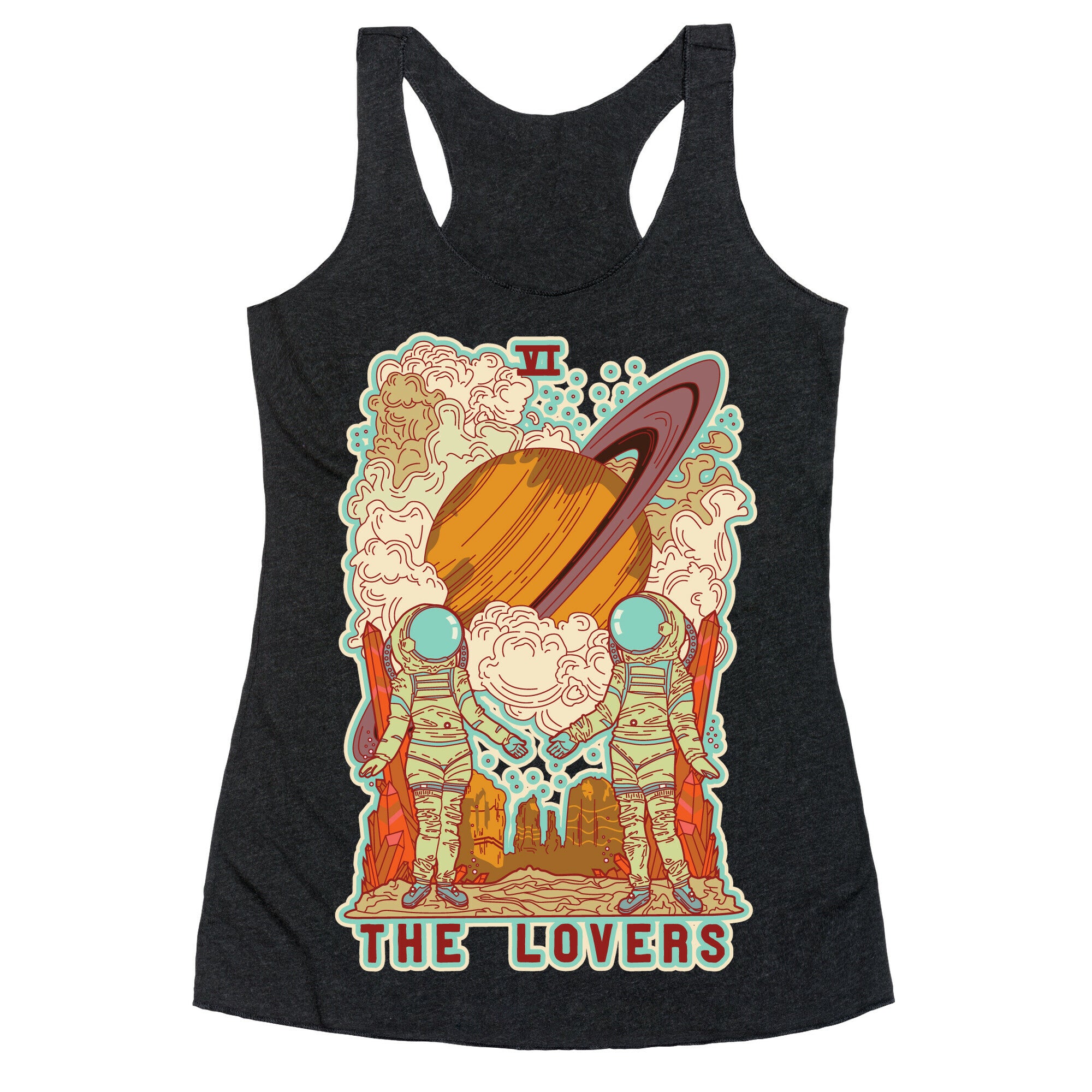 The Lovers in Space Racerback Tank
