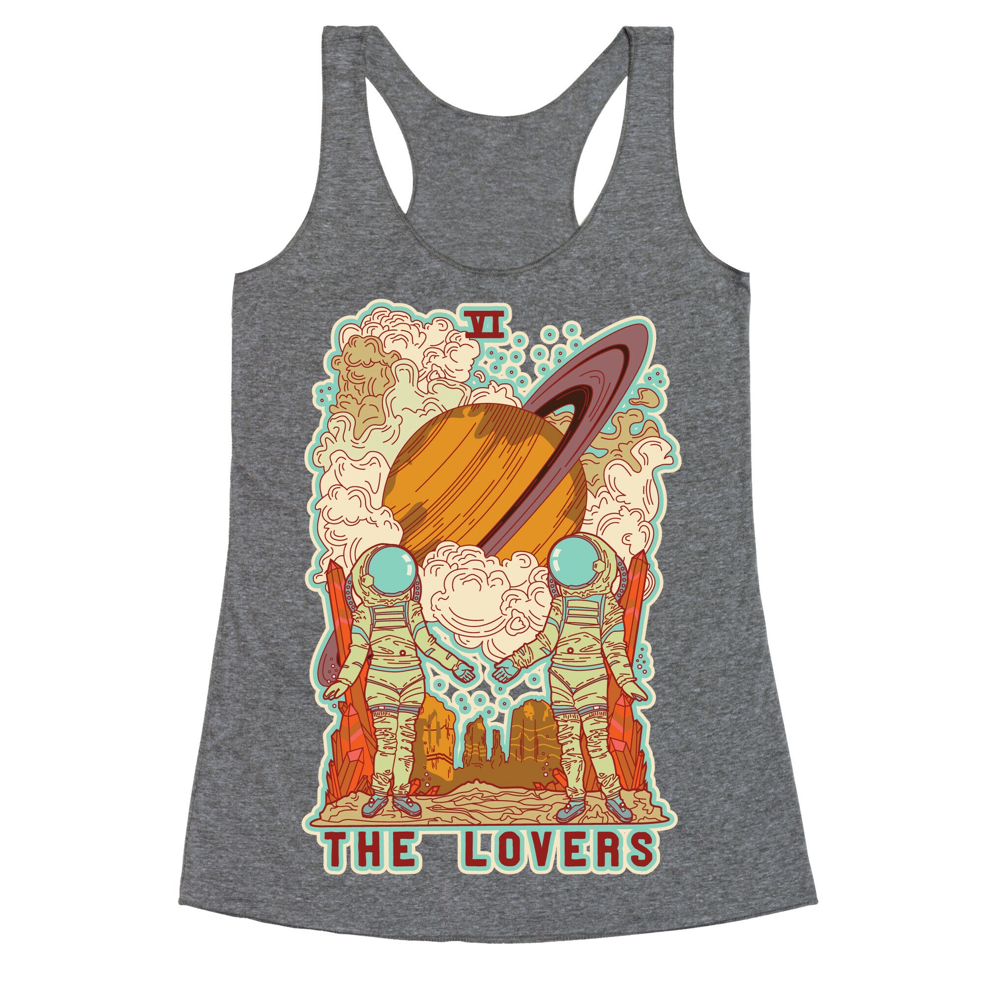 The Lovers in Space Racerback Tank