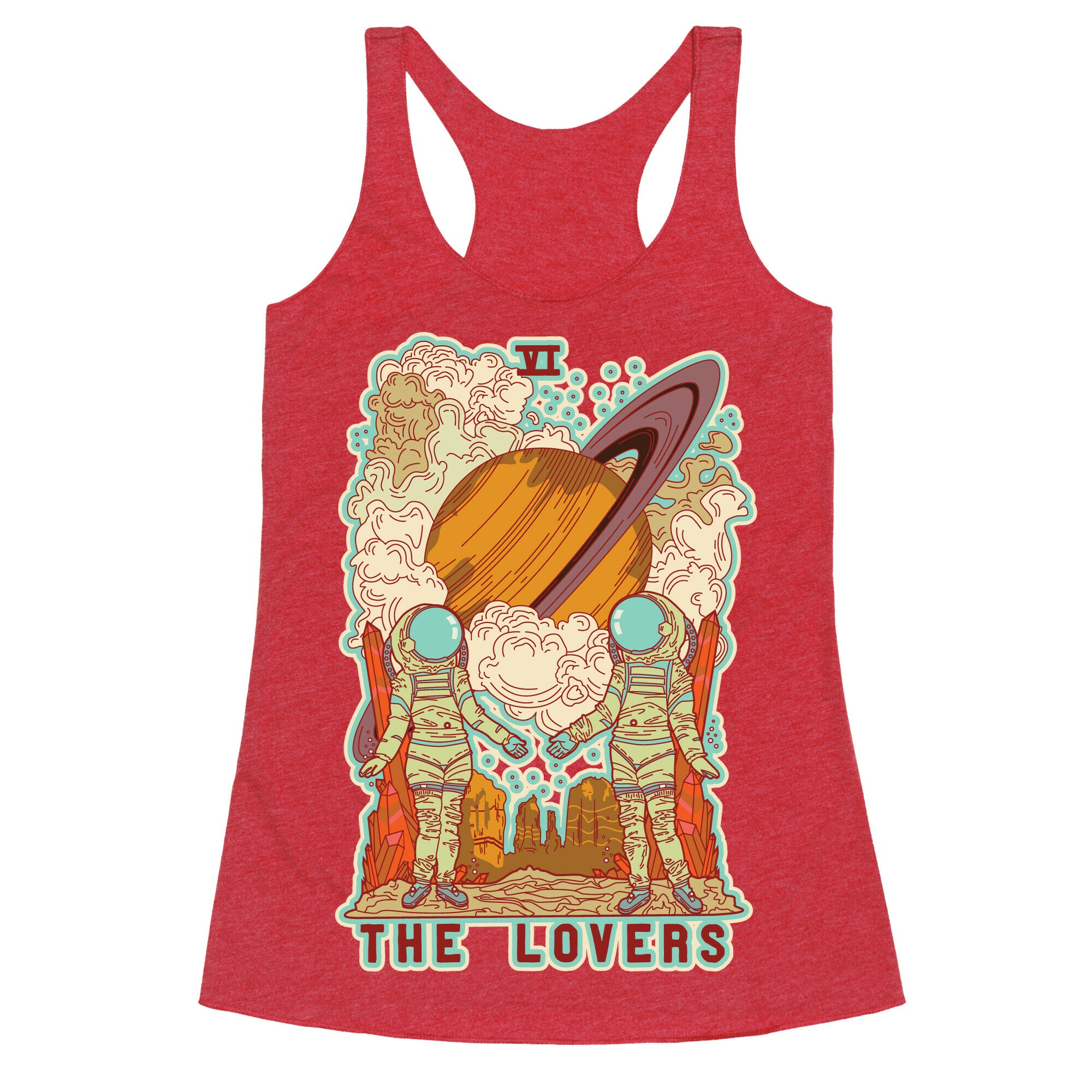 The Lovers in Space Racerback Tank
