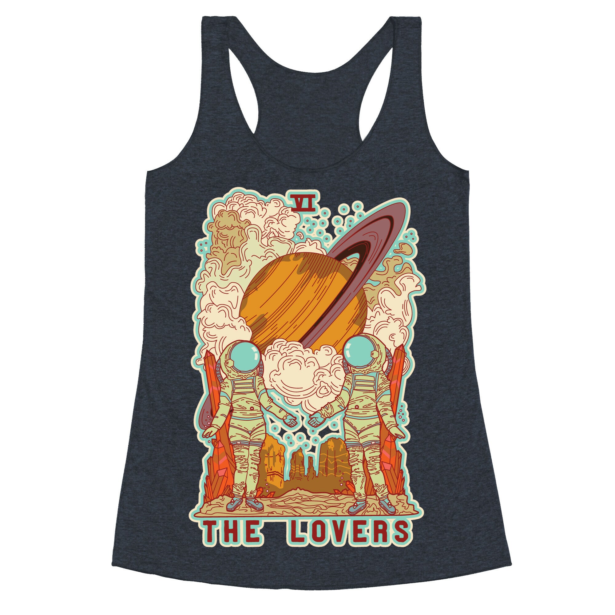 The Lovers in Space Racerback Tank