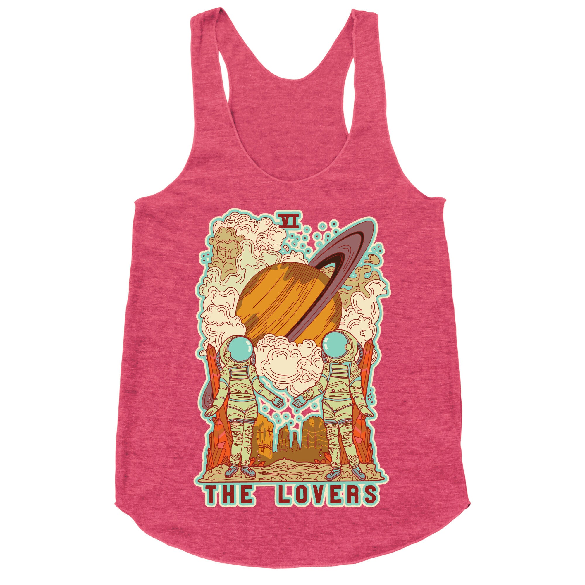 The Lovers in Space Racerback Tank