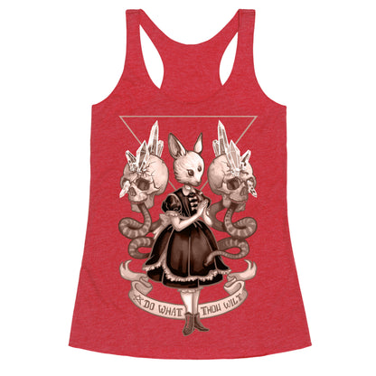 Do What Thou Wilt Racerback Tank