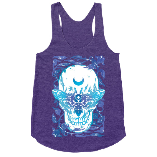 Skull Moth Racerback Tank