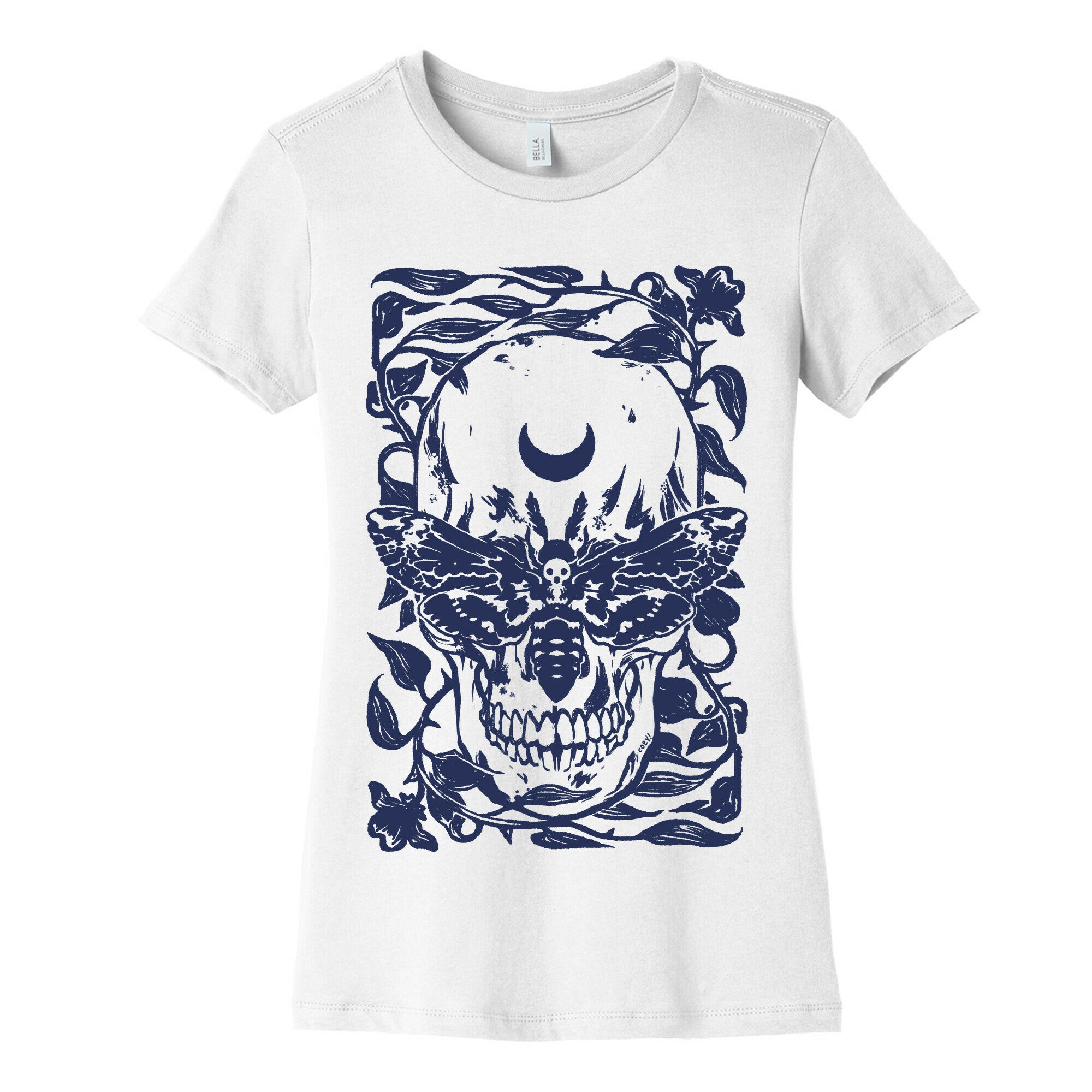 Skull Moth Women's Cotton Tee