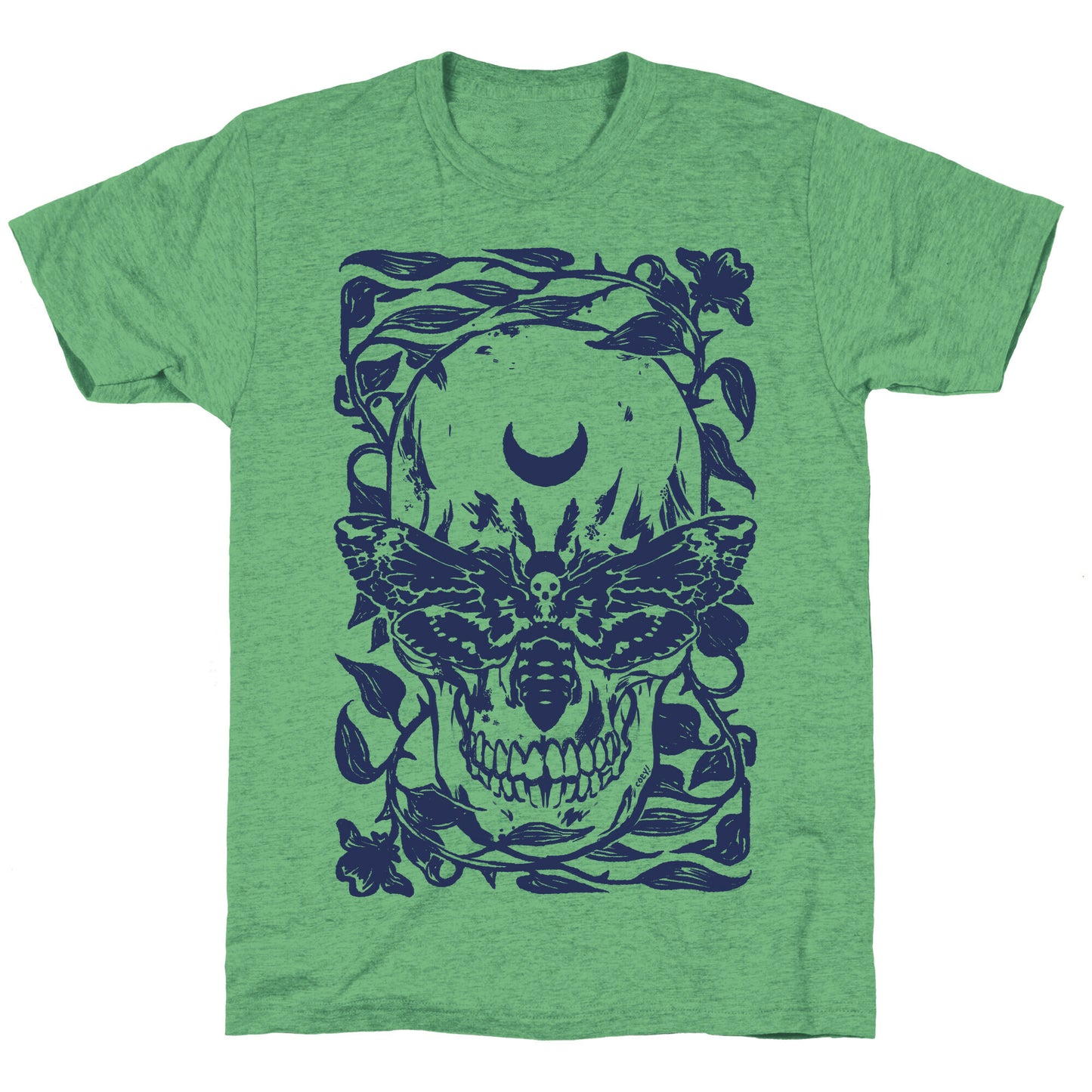 Skull Moth Unisex Triblend Tee